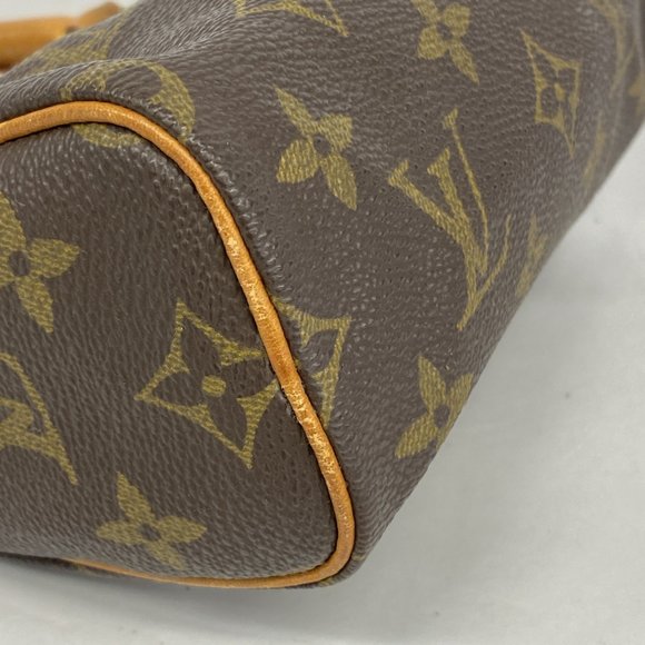 LOUIS VUITTON Brown Monogram Mini Speedy Bag - Picture 7 of 11